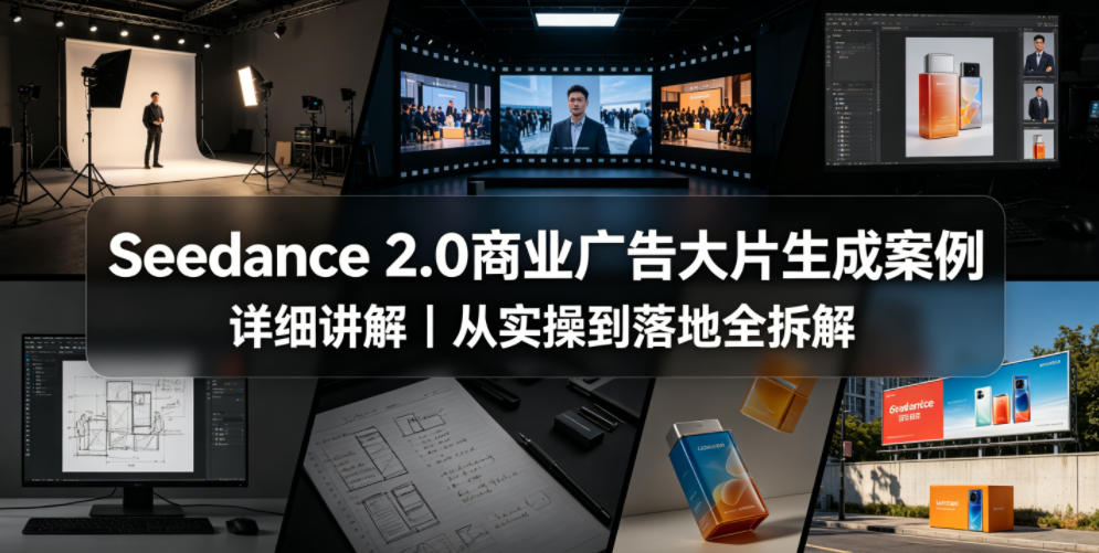 Seedance 2.0商业广告大片生成案例详细讲解｜从实操到落地全拆解-知创网