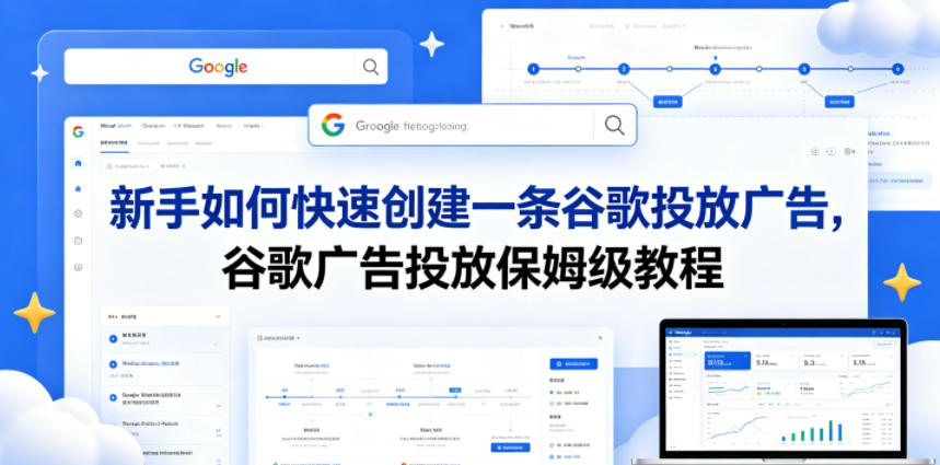 新手如何快速创建一条谷歌投放广告，谷歌广告投放保姆级教程-知创网