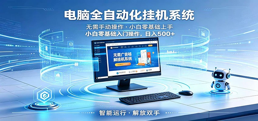 智能广告挂机无需值守，小白上手轻松实现每日增收-知创网