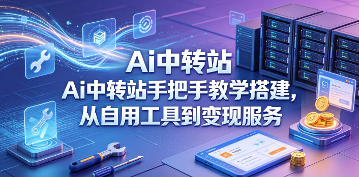 Ai中转站手把手教学搭建,从自用工具到变现服务-知创网