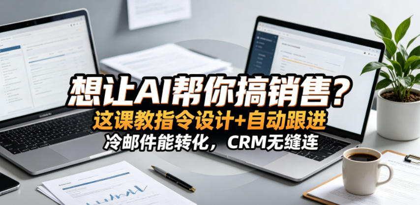 想让AI帮你搞销售？这课教指令设计+自动跟进，冷邮件能转化，CRM无缝连！【原创双语字幕】-知创网