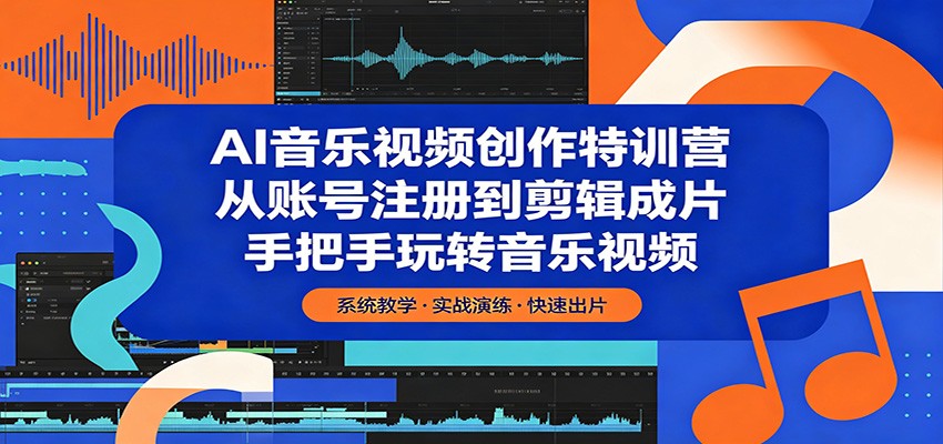 AI音乐视频创作特训营：从账号注册到剪辑成片，手把手玩转音乐视频-知创网