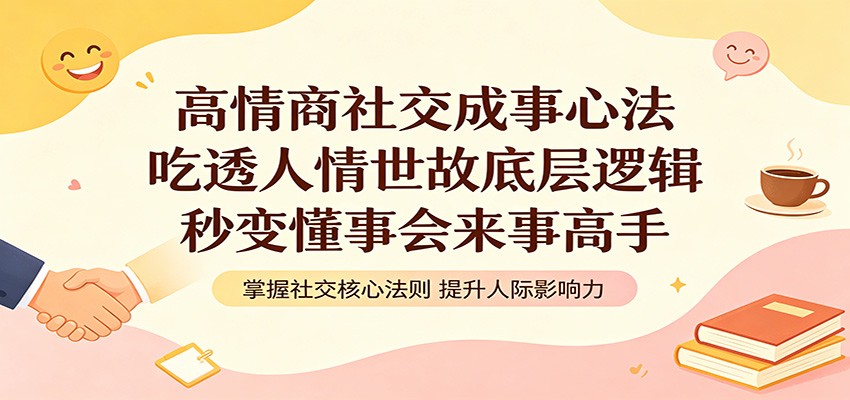 高情商社交成事心法：吃透人情世故底层逻辑，秒变懂事会来事高手-知创网