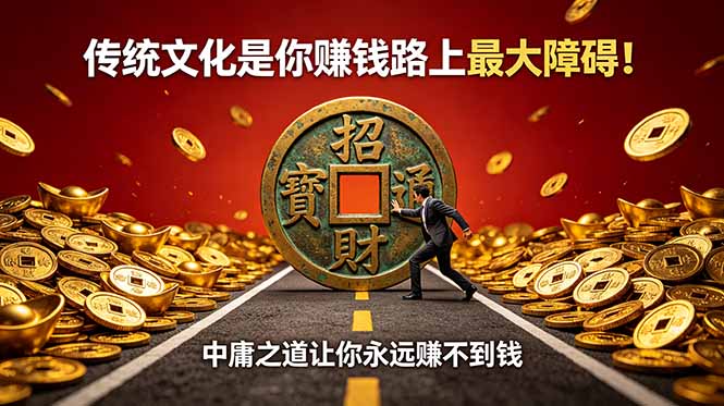 (18872期)付费文章:传统文化是你赚钱路上最大障碍!中庸之道让你永远赚不到钱-知创网