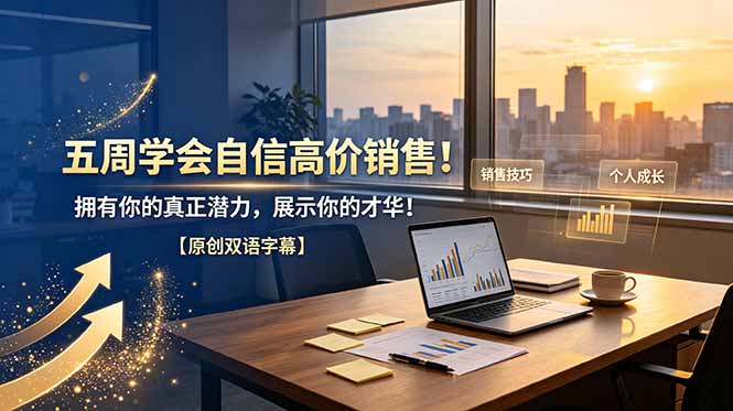 （19071期）五周学会自信高价销售！拥有你的真正潜力，展示你的才华！【原创双语字幕】-知创网