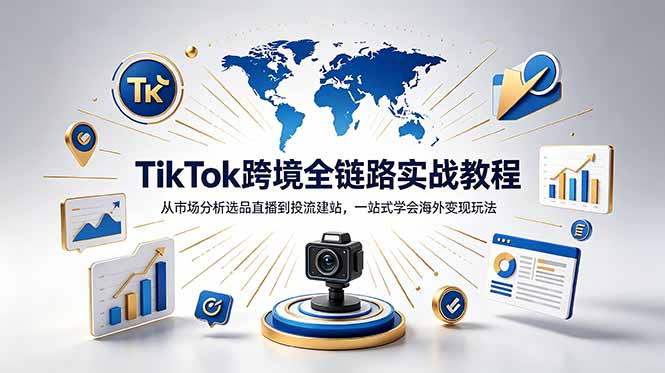 （18805期）TikTok+独立站跨境基础全套教程，拆解平台盈利逻辑，新手从零跑通变现全流程-知创网