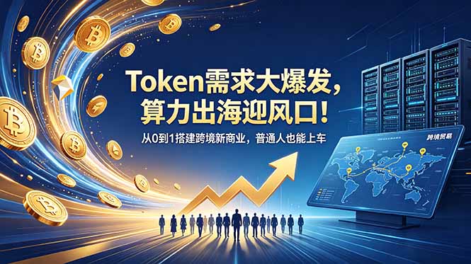 (18889期)Token需求大爆发,算力出海迎风口!从0到1搭建跨境新商业,普通人也能上车-知创网