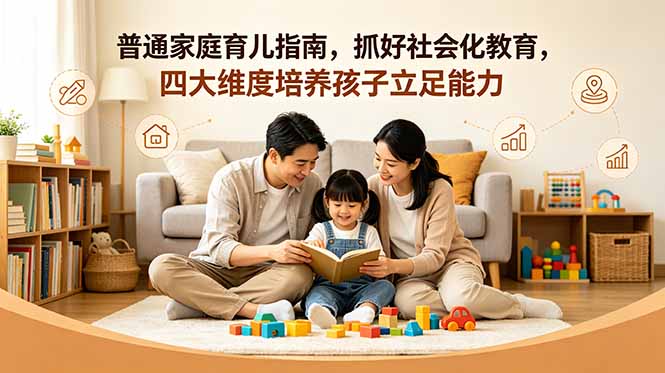 （18755期）付费文章：普通家庭育儿指南，抓好社会化教育，四大维度培养孩子立足能力-知创网
