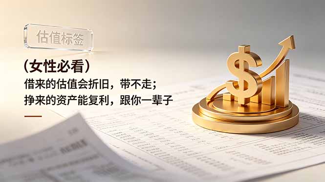 （19043期）付费文章：（女性必看）借来的估值会折旧，带不走；挣来的资产能复利，跟你一辈子-知创网