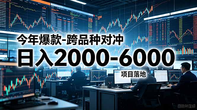 (18918期)今年爆款-跨品种对冲日入2000-6000,项目落地!-知创网