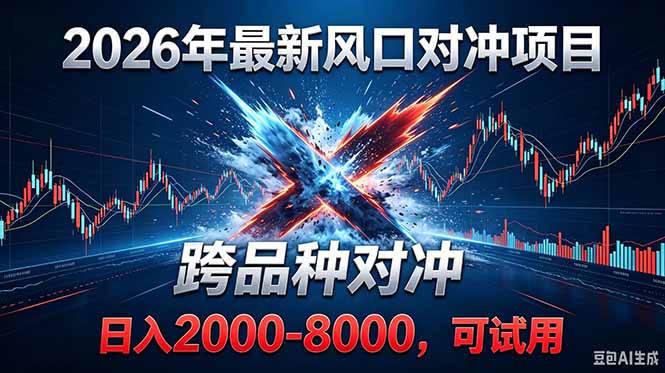 (18827期)2026创业新风口!最新对冲!跨品种对冲!日收益2000-6000+-知创网