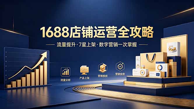 （18976期）1688店铺没流量？产品上架不到7星？数字营销不会投？全套运营技能一次学(更新6月）-知创网