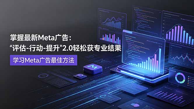 (18972期)掌握最新的Meta广告,通过“评估-行动-提升”2.0版本轻松获得专业级结果。学习目前学习Meta广告的最佳方法-知创网