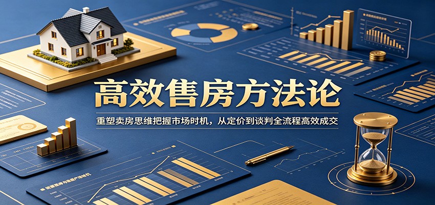 高效售房方法论:重塑卖房思维把握市场时机,从定价到谈判全流程高效成交-知创网