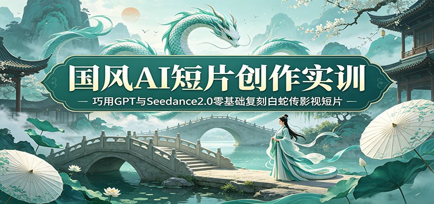 国风AI短片创作实训：巧用GPT与Seedance2.0零基础复刻白蛇传影视短片-知创网