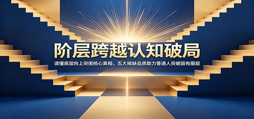 阶层跨越认知破局：读懂底层向上突围核心真相，五大稀缺品质助力普通人突破固有圈层-知创网