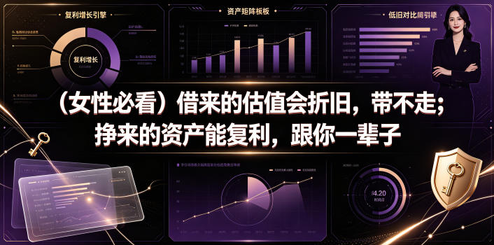 付费文章：（女性必看）借来的估值会折旧，带不走；挣来的资产能复利，跟你一辈子-知创网