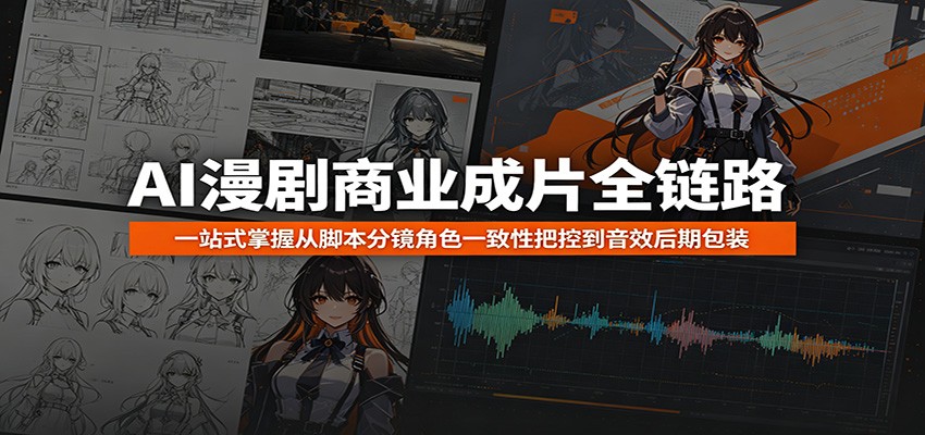 AI漫剧商业成片全链路：一站式掌握从脚本分镜角色一致性把控到音效后期包装-知创网