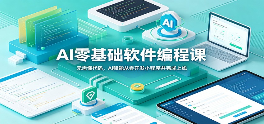 AI零基础软件编程课：无需懂代码，AI赋能从零开发小程序并完成上线-知创网