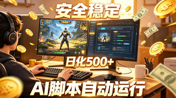 三角洲全自动挂G项目，AI脚本躺賺，日化500+，无需手动操作【揭秘】-知创网