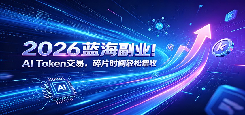 2026蓝海副业！AI Token交易，碎片时间轻松增收-知创网