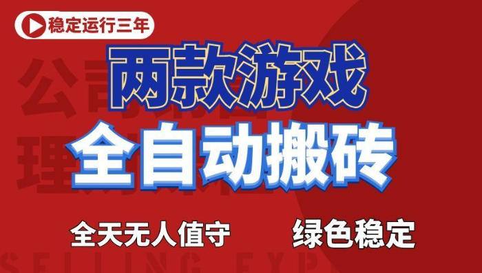 海外游戏全自动搬砖，日入1k+，全天无人值守，绿色稳定！【揭秘】-知创网