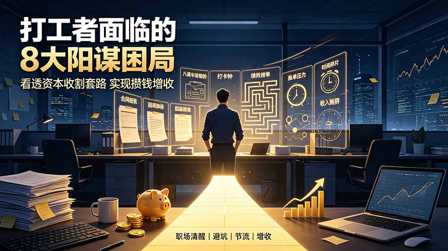 (19448期)付费文章:打工者面临的8大阳谋困局,看透资本收割套路实现攒钱增收-知创网