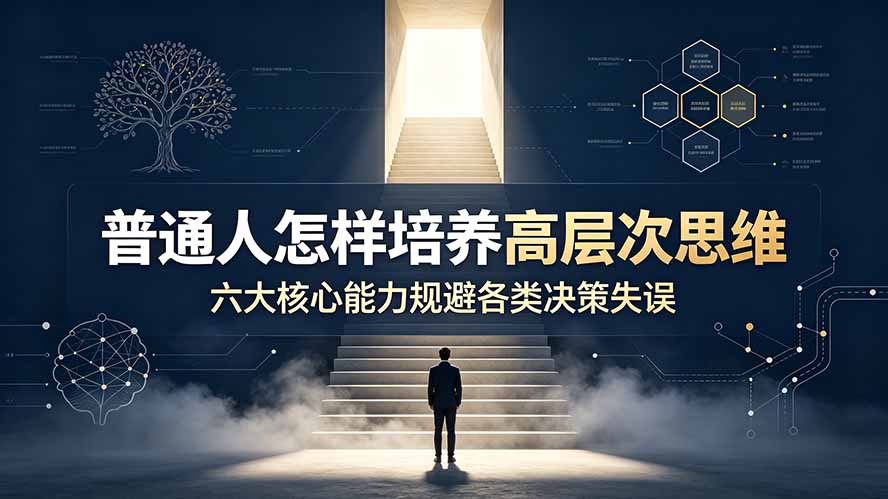 （19479期）付费文章：普通人怎样培养高层次思维，六大核心能力规避各类决策失误-知创网