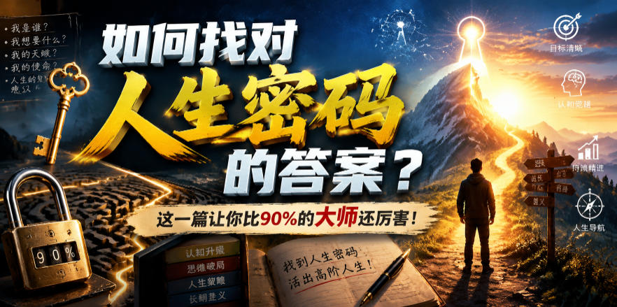 （19601期）付费文章：如何找对人生密码的答案？这一篇让你比90%的大师还厉害！-知创网
