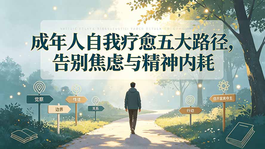 （19516期）付费文章：成年人自我疗愈五大路径，告别焦虑与精神内耗-知创网