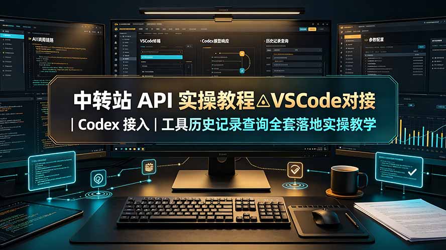 （19520期）中转站 API 实操教程△VSCode 对接｜Codex 接入｜工具历史记录查询全套落地实操教学-知创网