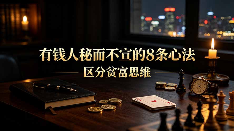 (19413期)付费文章:有钱人秘而不宣的8条心法|区分贫富思维-知创网
