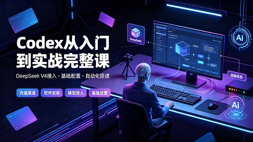 （19257期）Codex从入门到实战完整课｜充值·安装·接入DeepSeek，记忆·插件·Skill·CLI·MCP全拆解-知创网