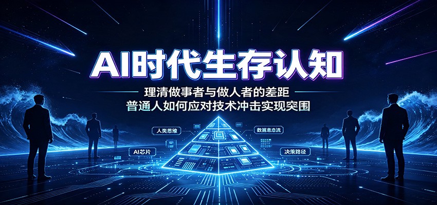 AI时代生存认知：理清做事者与做人者的差距，普通人如何应对技术冲击实现突围-知创网