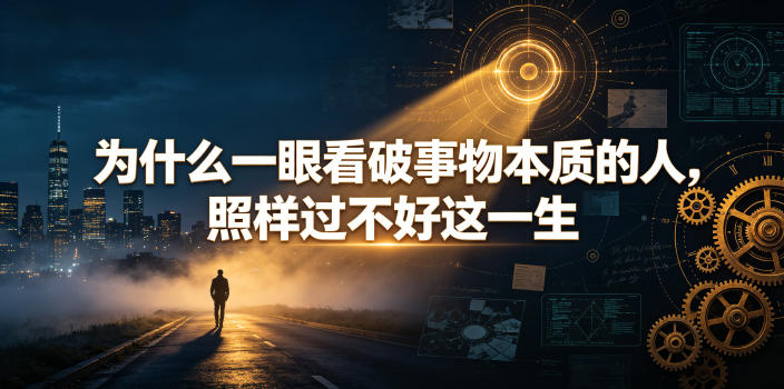 付费文章：为什么一眼看破事物本质的人，照样过不好这一生-知创网