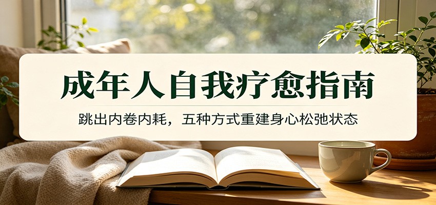 成年人自我疗愈指南：跳出内卷内耗，五种方式重建身心松弛状态-知创网