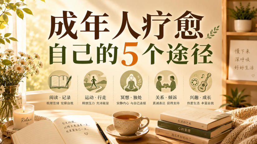付费文章:成年人疗愈自己的5个途径-知创网