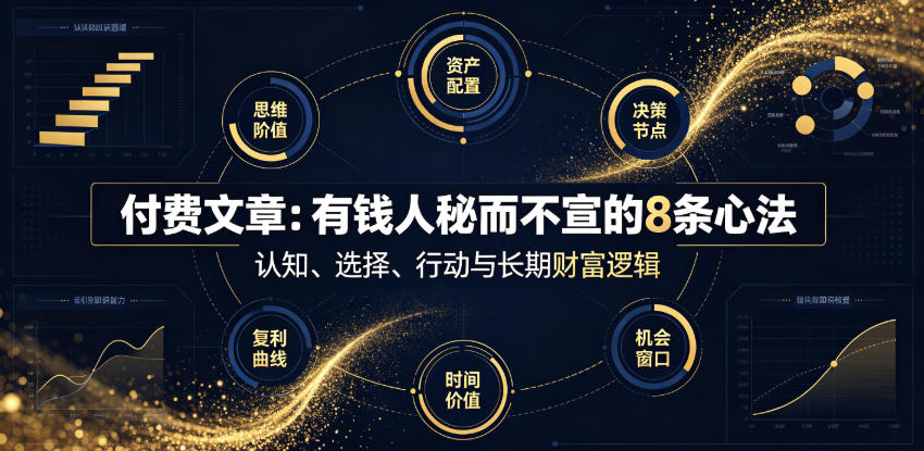 付费文章:有钱人秘而不宣的8条心法-知创网