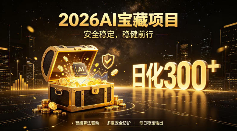 2026AI安全掘金项目,日化稳定300+,无需人为干预操作,当天见收益,操作简单【揭秘】-知创网