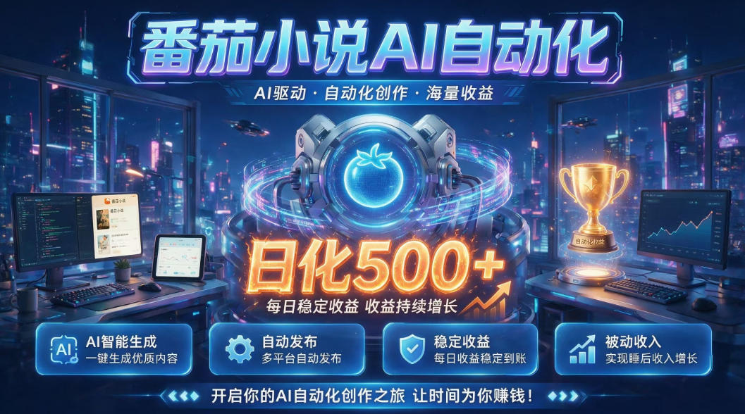 小白可做番茄AI,居家轻创业,每日稳赚500➕,普通人低门槛轻松线上增收【揭秘】-知创网