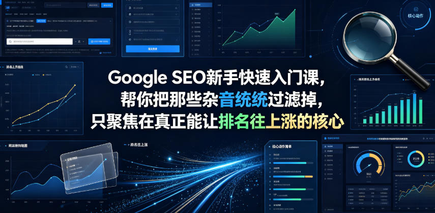 Google SEO新手快速入门课，帮你把那些杂音统统过滤掉，只聚焦在真正能让排名往上涨的核心动作【原创双语字幕】-知创网