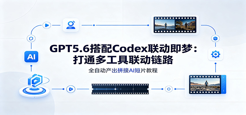 GPT5.6搭配Codex联动即梦:打通多工具联动链路,全自动产出拼接AI短片教程-知创网