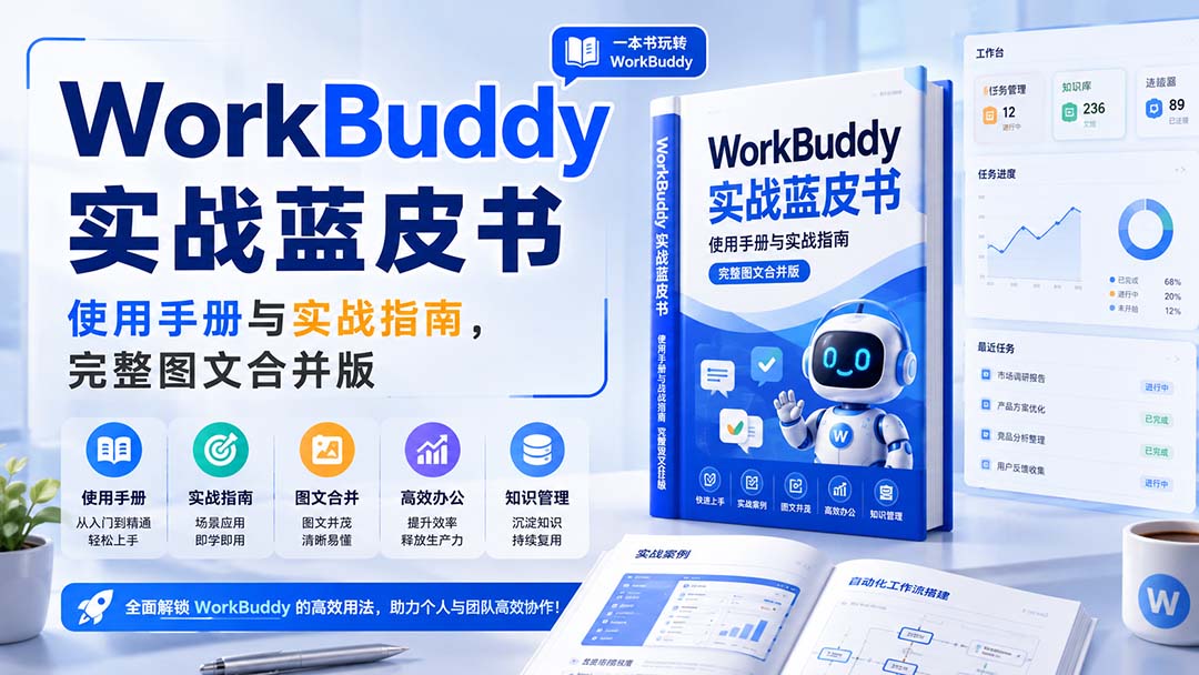 （20106期）WorkBuddy实战蓝皮书，使用手册与实战指南，完整图文合并版-知创网