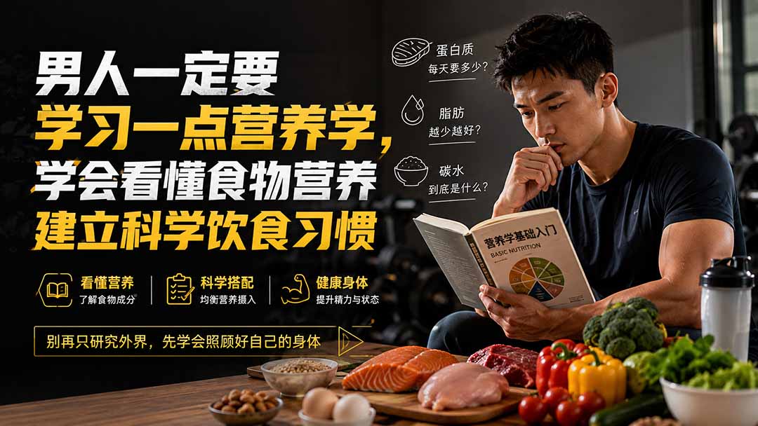 （20055期）付费文章：男人一定要学习一点营养学，学会看懂食物营养建立科学饮食习惯-知创网