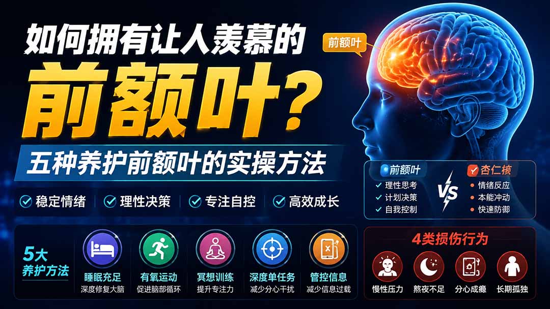 (19805期)付费文章:如何拥有让人羡慕的前额叶?五种养护前额叶的实操方法-知创网