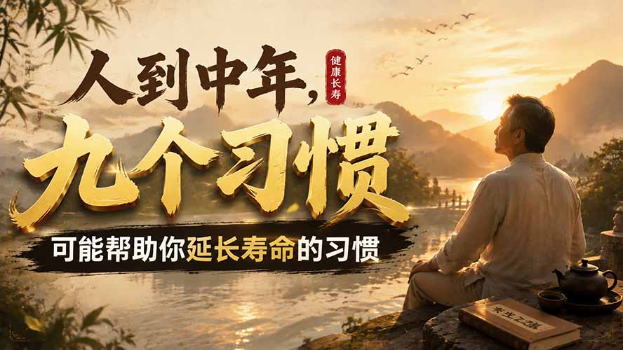 （19707期）付费文章：人到中年，九个可能帮助你延长寿命的习惯-知创网