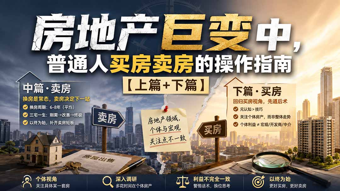 （20021期）付费文章：房地产巨变中，普通人买房卖房的操作指南【上篇+下篇】-知创网