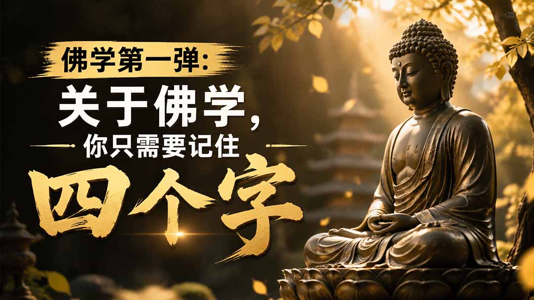（19728期）付费文章：佛学第一弹:关于佛学，你只需要记住四个字-知创网