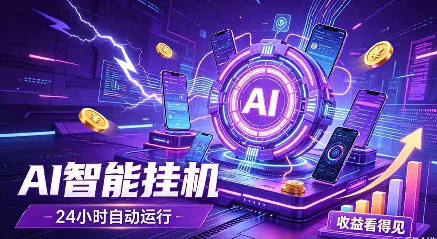 （19755期）AI智能广告挂机，躺赚新模式 设备托管运行，解放双手持续变现-知创网