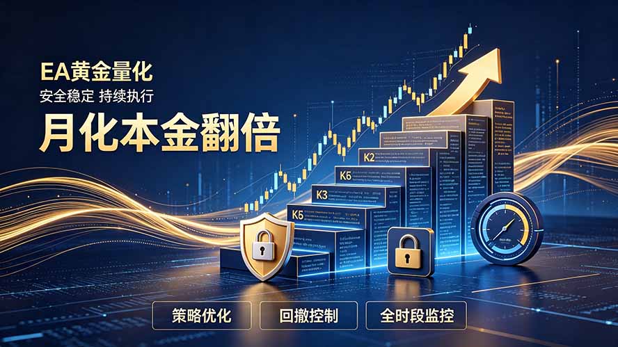 (19714期)全新EA量化打法,月化本金翻倍的全新策略,安全稳定持续输出-知创网